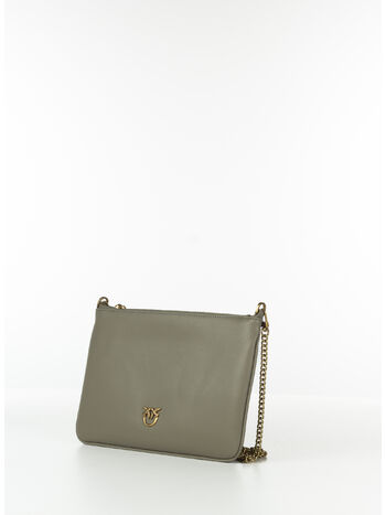 POCHETTE CLASSIC FLAT LOVE SIMPLY, I68Q NOCE/ANTIQUE GOLD, small