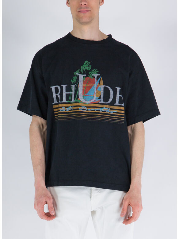 T-SHIRT TROPICS, 0610 VTG BLACK, medium