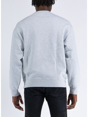 FELPA HEART PATCH SWEAT, 482XX ASH HEATHER, small