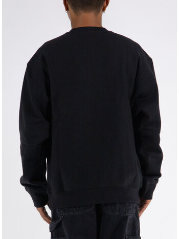 FELPA GIROCOLLO AMERICAN SCRIPT, 89XX BLACK, small