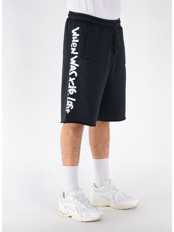 SHORTS LOGO GRAFFITI, NERO, small