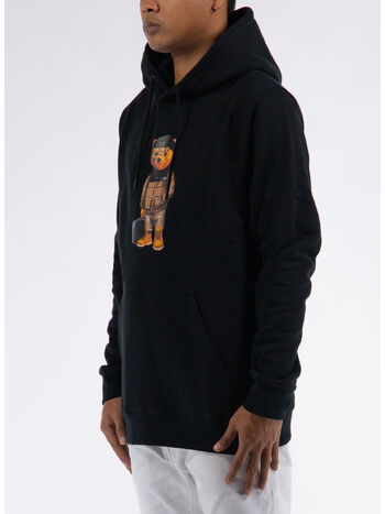 FELPA HOODIE FILOU, 01 BLACK, small