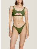 BIKINI A FASCIA CON DETTAGLI CUT-OUT, 082 VERDE MILITARE, thumb