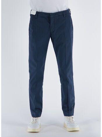 PANTALONE CON TASCHE AMERICANE, 4001 BLU NOTTE, small