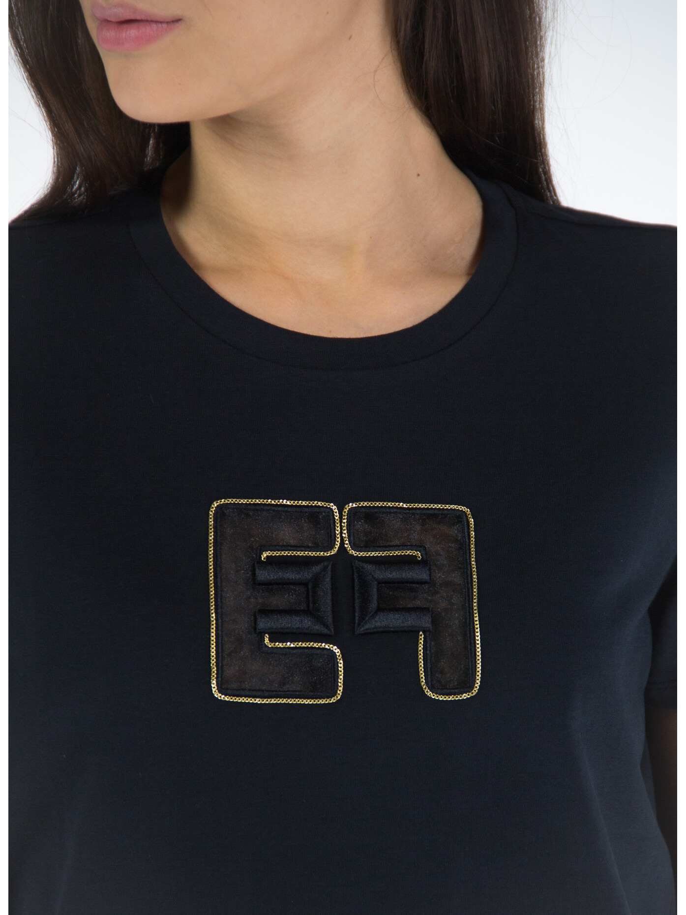 【★完売必至★】ELISABETTA FRANCHI ☆ Tシャツ Elisabetta Franchi Chain T Shirt Elisabetta Franchi
