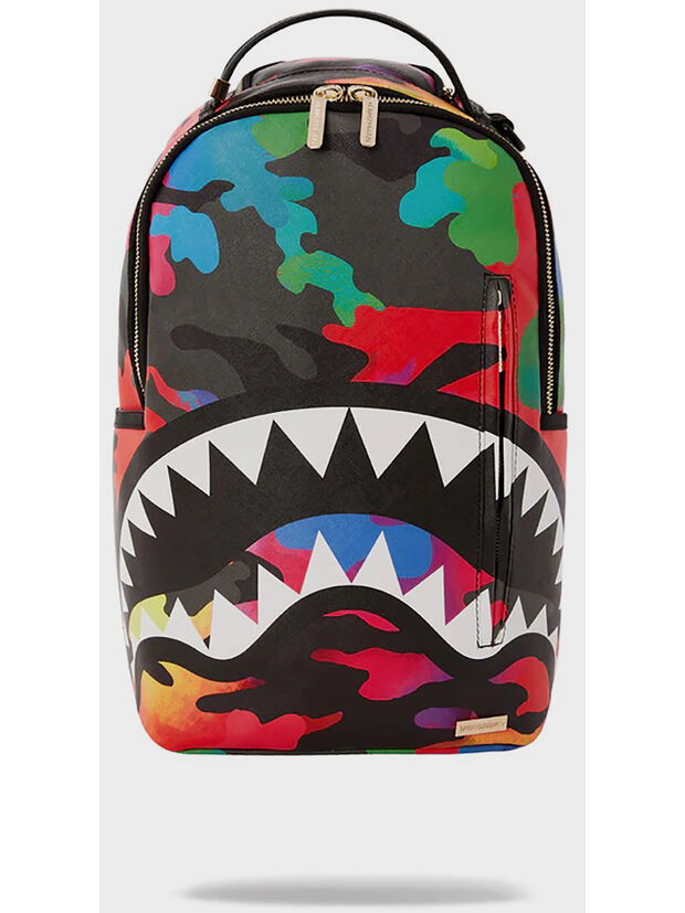 SPRAYGROUND ZAINO CAMOBURST BACKPACK Arancione, Azzurro, Bianco, Giallo,  Grigio, Multicolor, Nero, Rosa, Rosso, Verde, Viola, Fuxia Uomo | Selecteur