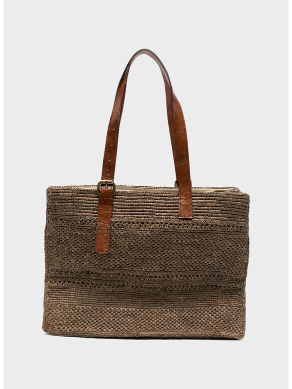 BORSA NOMADE, DARK TEA, medium