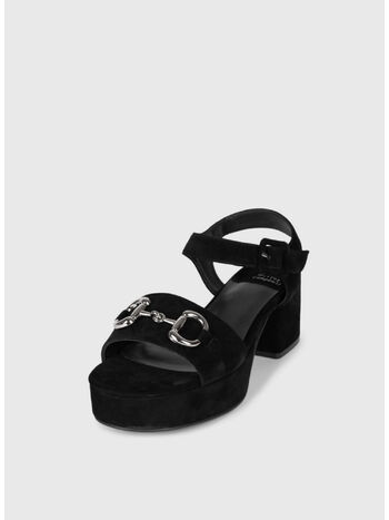 SANDALO TIMELESS, BLACK SUEDE, small