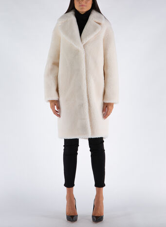 CAPPOTTO CAMILLE COCOON COAT, 90000WHITE, small