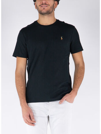 T-SHIRT CON LOGO, POLO BLACK, small