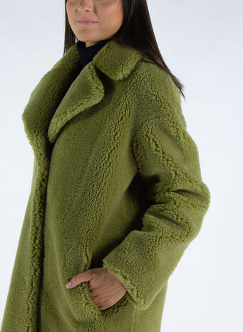 CAPPOTTO CAMILLE COCOON COAT, 57900ARMYGREEN, small