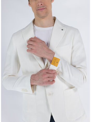 GIACCA MONTECARLO MONOPETTO, EX848 BIANCO, small