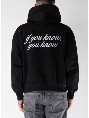 FELPA HOODIE IF YOU KNOW, YOU KNOW, CHB BLACK CLASSIC, small