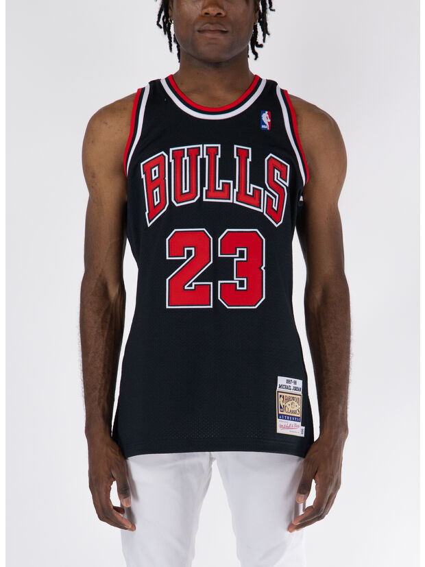 CANOTTA AUTHENTIC JERSEY 97-98 MICHAEL JORDAN, BLACK, large