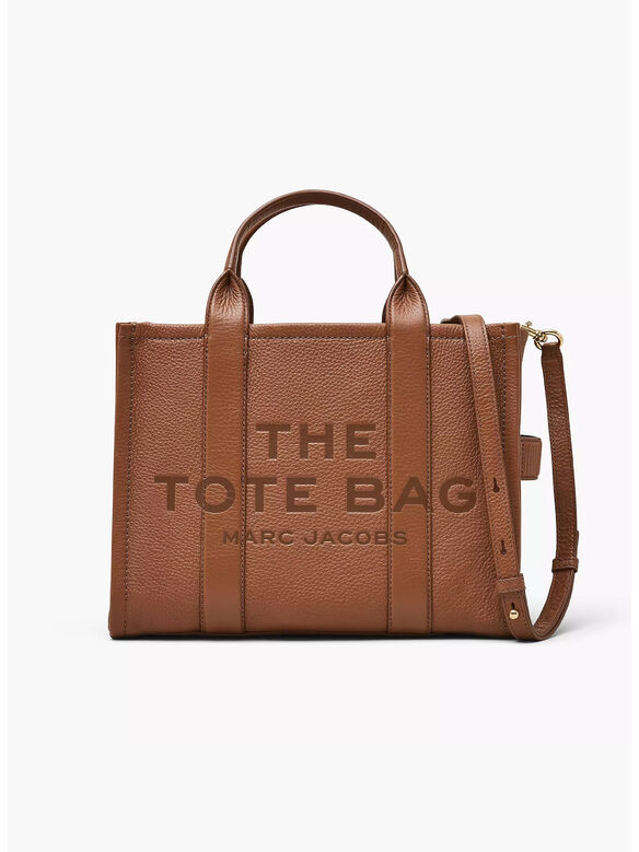 BORSA THE LEATHER MEDIUM TOTE, 212 ARGAN OIL, medium