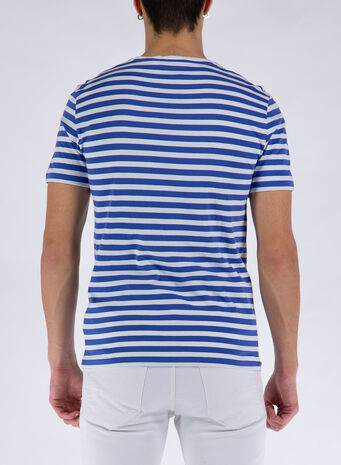 T-SHIRT A RIGHE, 002LIBERTYWHITE, small