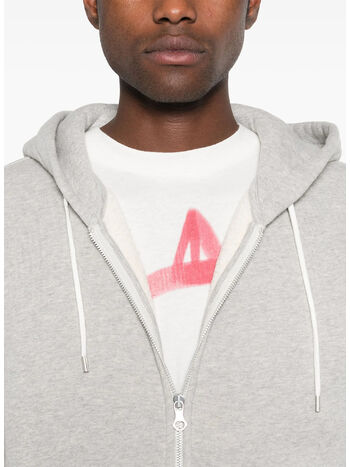 FELPA FULL ZIP RASCAL HOOD, GREY MELANGE, small