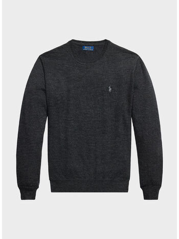 MAGLIONE GIROCOLLO, DARK GRANITE HTHR, small