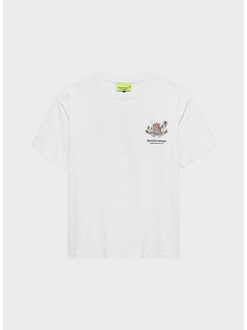 T-SHIRT TROPICAL, WHITE, small