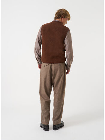 GILET ZIP WAISTCOAT, CACAO, small