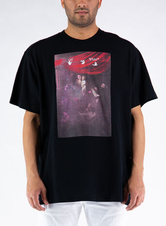 T-SHIRT SPRAYED CARAVAGGIO, 1001BLACKWHITE, small