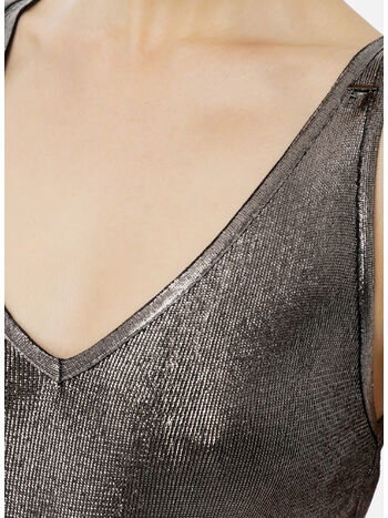 ABITO MIDI CON CHARMS, 011 CANNA DI FUCILE, small