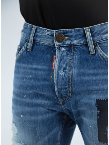 JEANS COOL GUY PATCH STRETCH DENIM, 470 DENIM, small