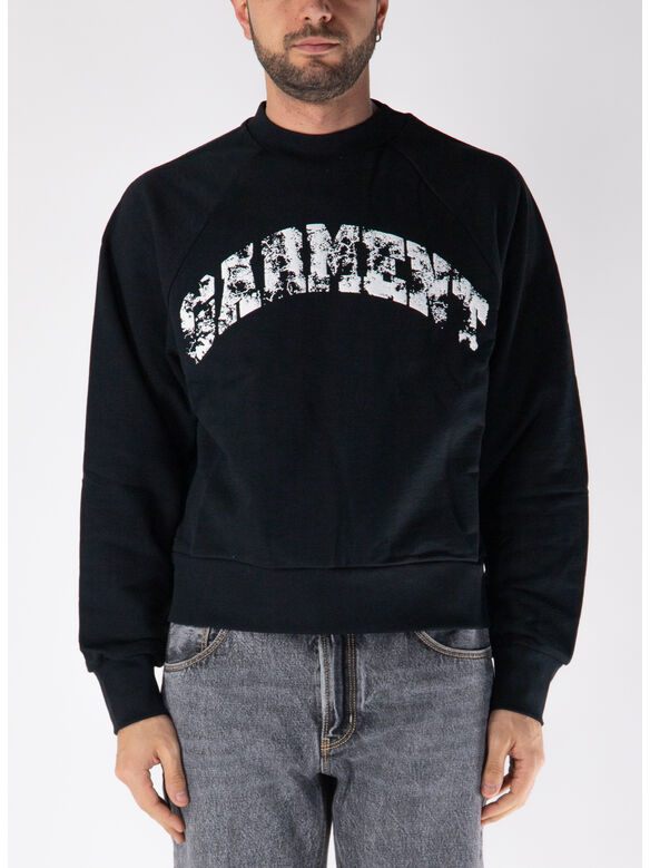 FELPA GIROCOLLO RAGLAN ARC LOGO, BLACK, medium