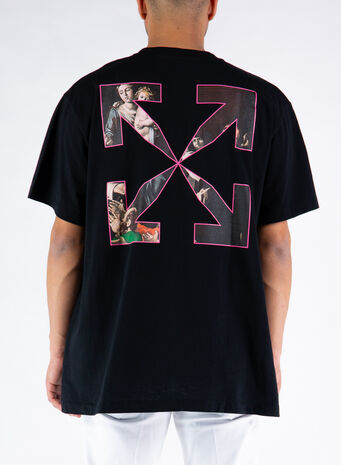 T-SHIRT SPRAYED CARAVAGGIO, 1001BLACKWHITE, small