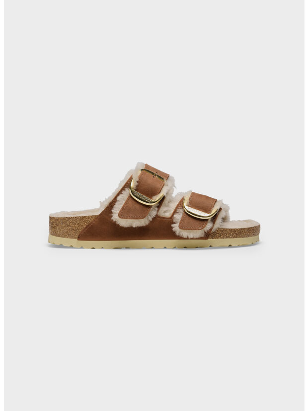 CIABATTA ARIZONA BIG BUCKLE SHEARLING, COGNAC, large
