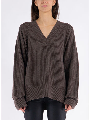 PULLOVER FENNY KNIT, DARK CHOCOLATE, small