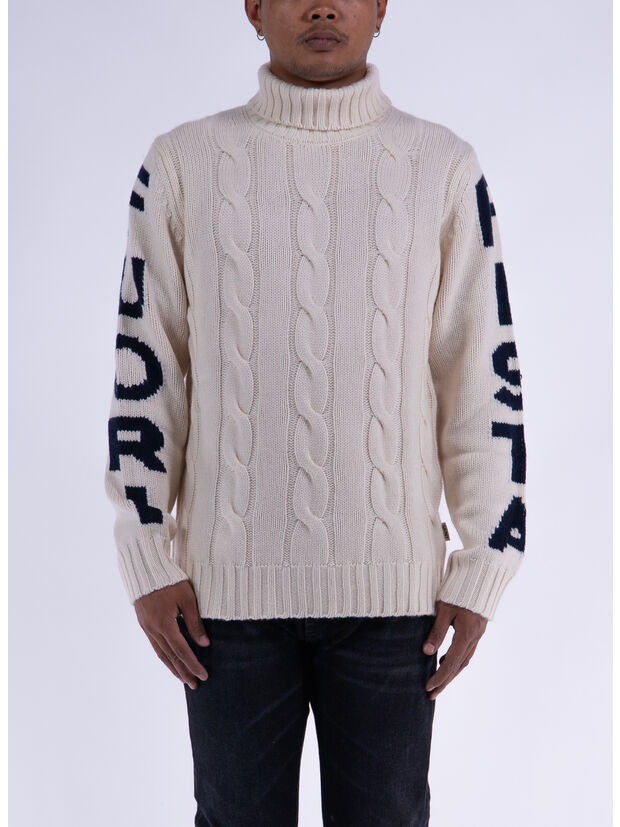 MAGLIONE FISHERMAN FUORI PISTA, 09879E BIANCO, large