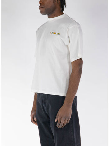 T-SHIRT CON STAMPA POSTERIORE, 013 CREAM, small