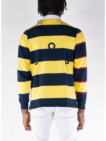 POLO STRIPED LOGO RUGBY SWEAT, SNAPDRAGON, small