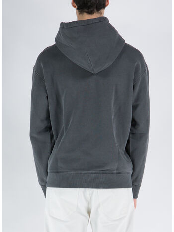 FELPA NELSON CON CAPPUCCIO, 89GD BLACK GARMENT DYED, small