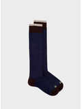 CALZA STRIPE CLASSIC UNISEX, 0264 VERDE SCURO / PRUGNA, thumb