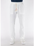 PANTALONE CALAIS LINEN, 01896H 01 WHITE, thumb