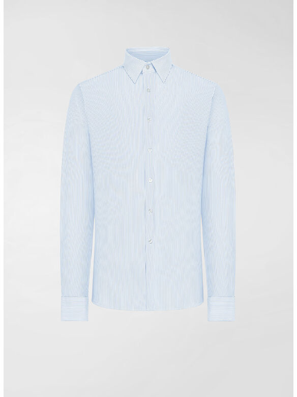 CAMICIA OXFORD JACQUARD, V71 AZURE, medium