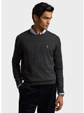 MAGLIONE GIROCOLLO, DARK GRANITE HTHR, thumb