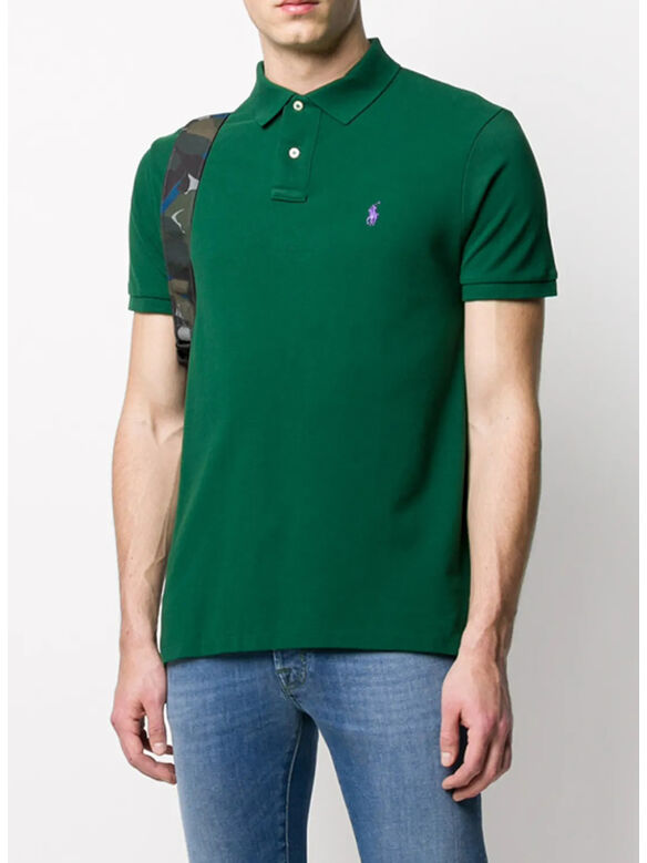 POLO SHORTSLEEVE LOGO, NEW FOREST, medium