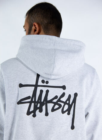 FELPA BASIC STUSSY, ASHHEATHER, small