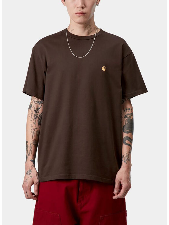 T-SHIRT CHASE, 00WXX TOBACCO/GOLD, medium