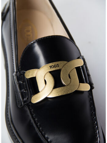 SCARPA MOCASSINO IN PELLE, B999 NERO, small