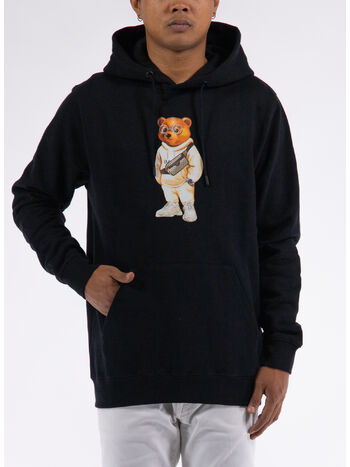 FELPA HOODIE FILOU, 01 BLACK, small