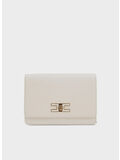 BORSA PICCOLA CON PLACCA LOGO, 193 BURRO, thumb