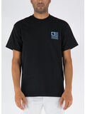 T-SHIRT S/S LABEL STATE FLAG, 16ZXX BLACK/MISTY, thumb