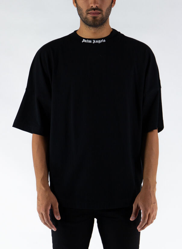 T-shirt in cotone Burning Skeleton Palm Angels, nero - The Corner