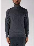 MAGLIONE A COLLO ALTO CON MEZZA ZIP, W6K5.00032 FUMO, thumb