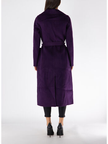 CAPPOTTO TRENCH CON COLLO REVERS, DARK IRIS, small