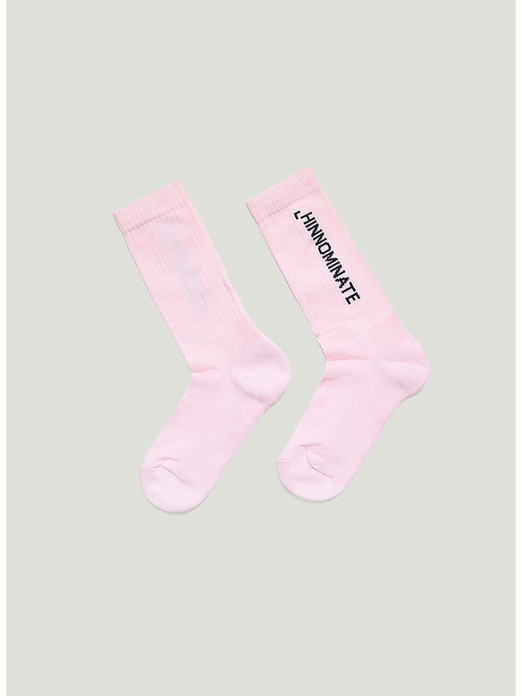 CALZINI CON LOGO, ROSA, medium